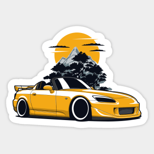 Yellow S2000 Nature Sticker